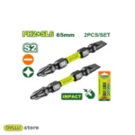 ست 2 عددی سر پیچ گوشتی دو سر PH2 چهارسو و تخت 65 میلی متر S2 دایلو مدل DTSV3K63 - تصویر 2